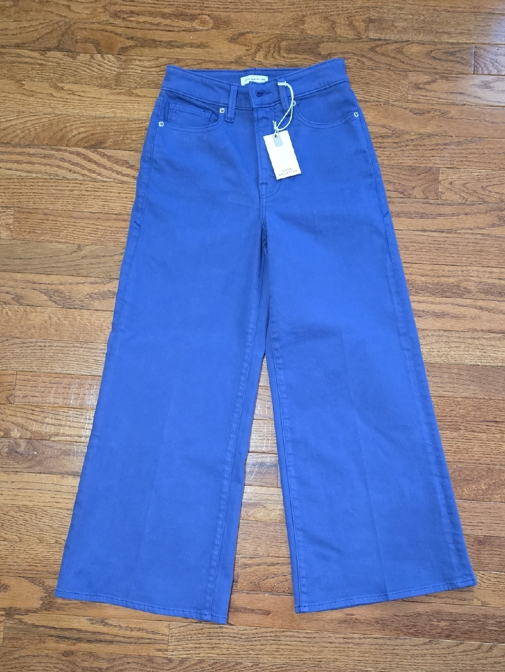 Good American Good Waist Palazzo Crop